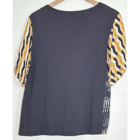 Dries Van Noten Hardison T-Shirt Yellow XS Short Sleeve Landscape motif Geometri - Picture 3 of 5